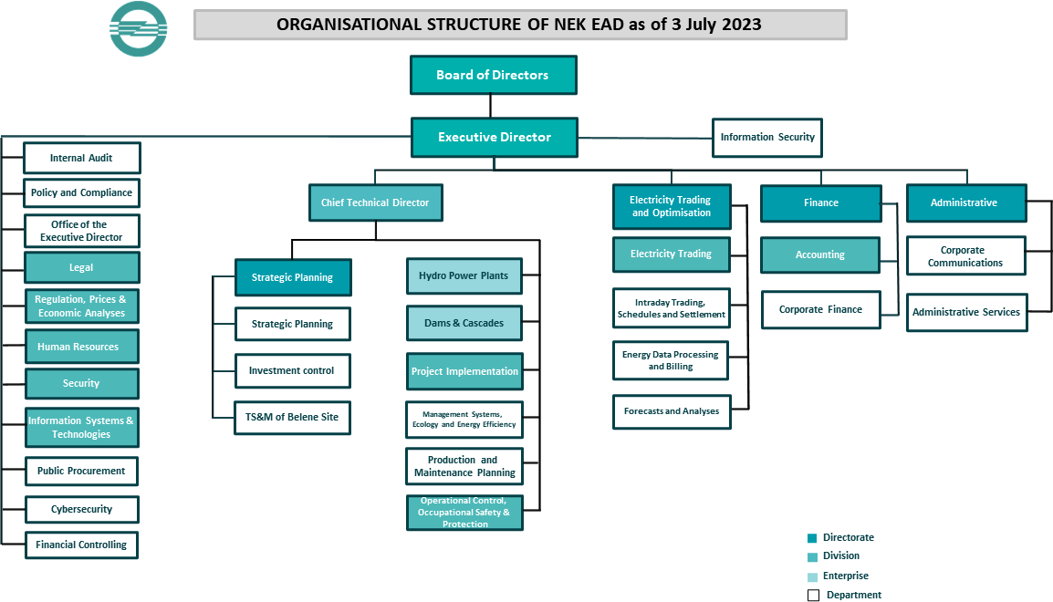 NEK EAD - Organisational Structure